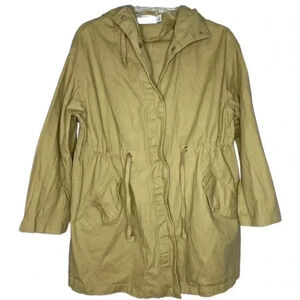 ASOS DESIGN oversized lightweight parka in stone
